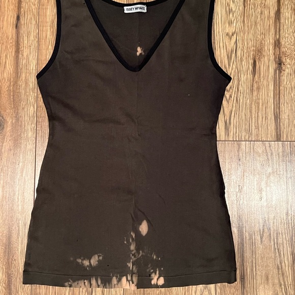 Issey Miyake Tops - Issey Miyake Bleached Tank Top